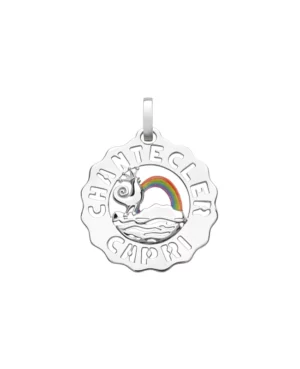 Ciondolo logo Chantecler gallo arcobaleno piccolo