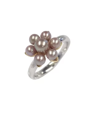 anello mimi fiore perle viola fa01c02